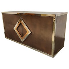Brass and Copper Sideboard by Maison Jansen, 1970s