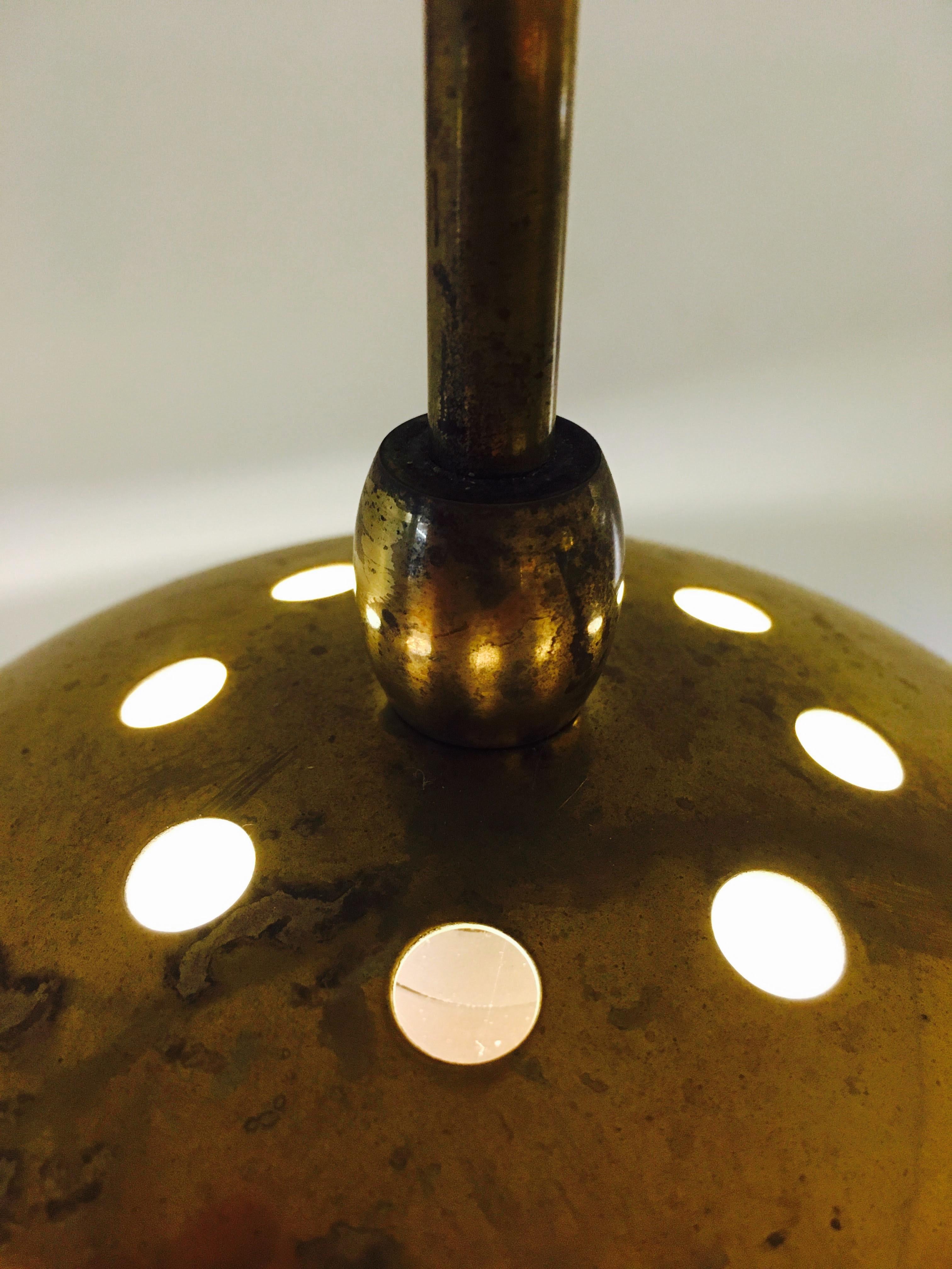 Mid-20th Century Brass and Copper Spherical/Globe Shape Pendants For Sale