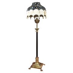 Antique Brass and Copper Standard Lamp