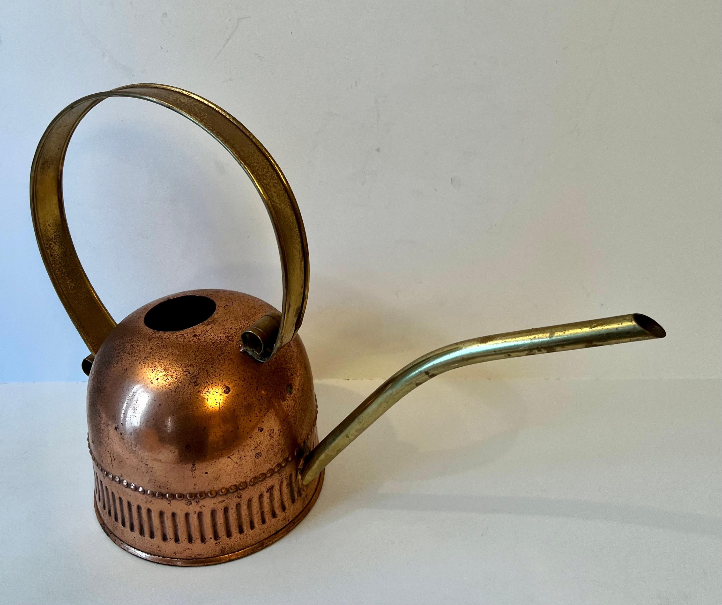 20th Century Brass and Copper Watering Can For Sale