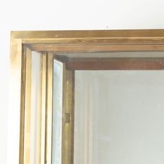 Brass and Ebonized Display Cocktail Cabinet