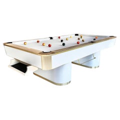 Brass and Formica Murrey Pool Table, 1980s California