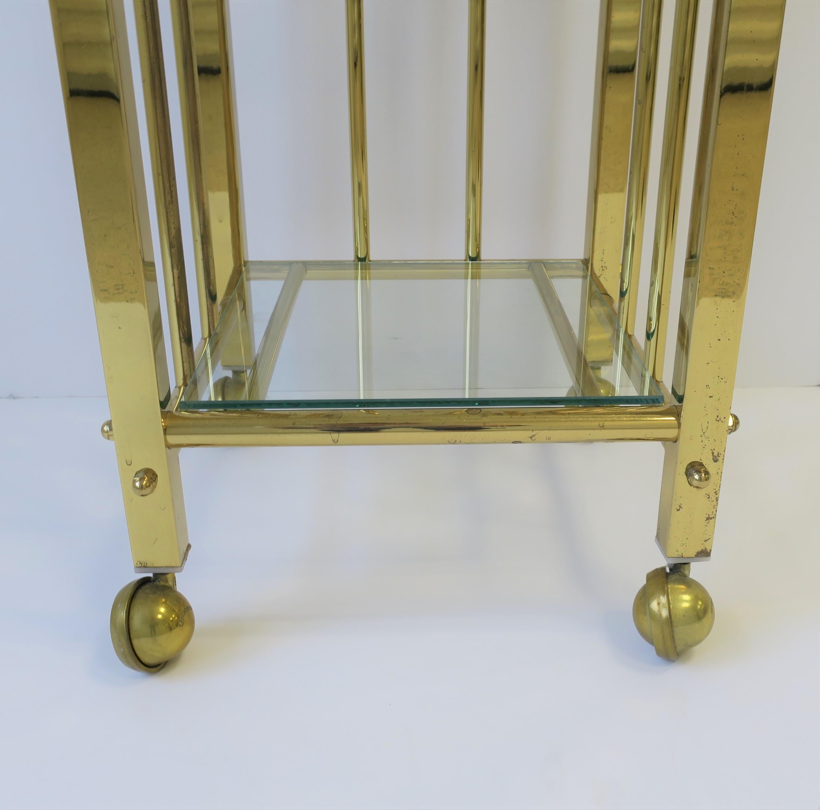 Brass and Glass Bart Cart 1