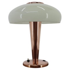 Vintage Brass and Glass Bauhaus Table Lamp, 1930s