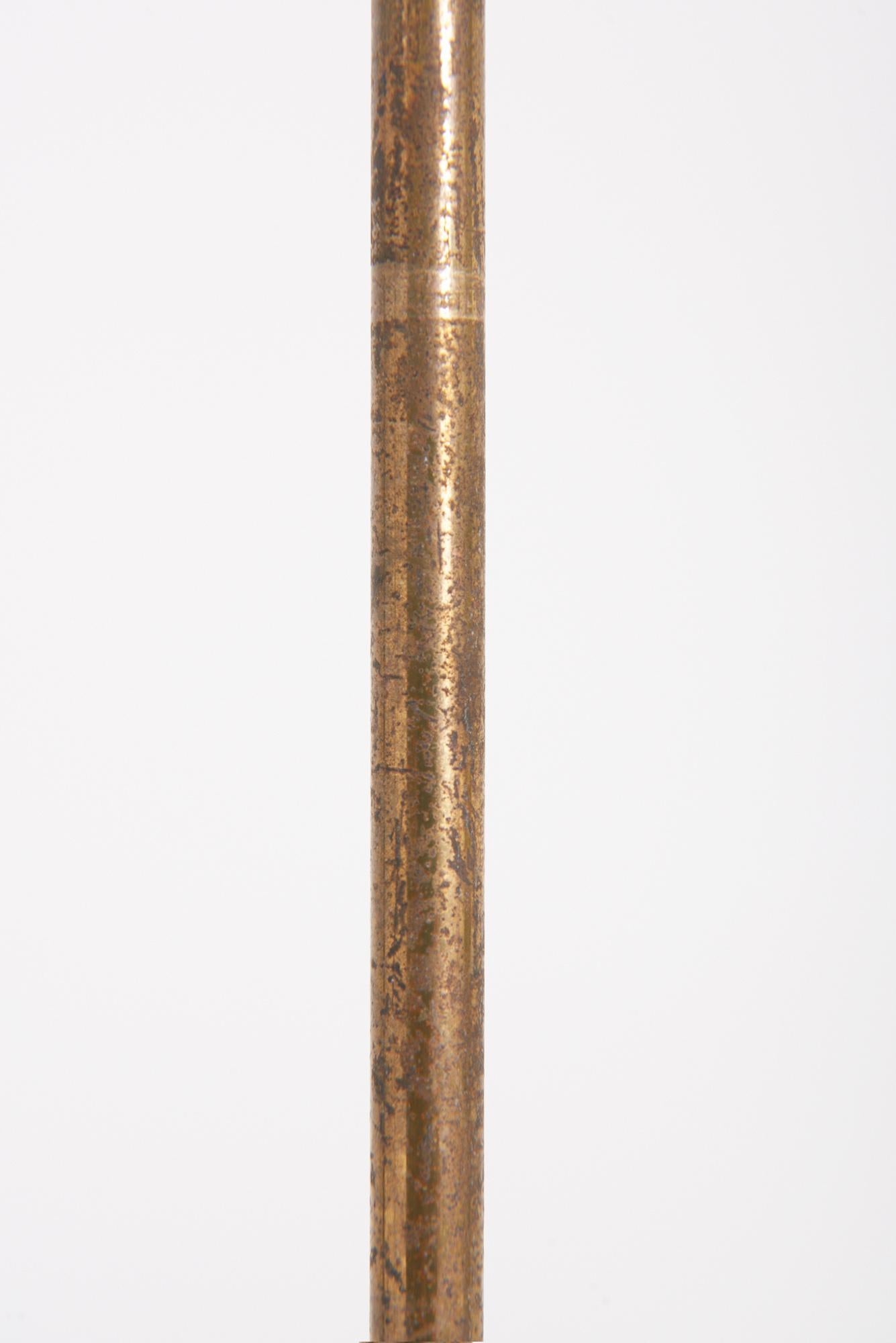 Deckenleuchte aus Messing und Glas von Stilnovo im Angebot 2