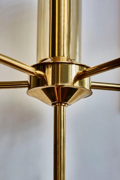 Brass and Glass Chandelier T434-5 by Hans Agne Jakobsson