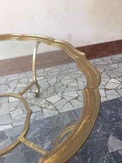 Brass and Glass Coffe Table