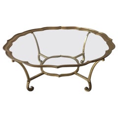Brass and Glass Coffe Table