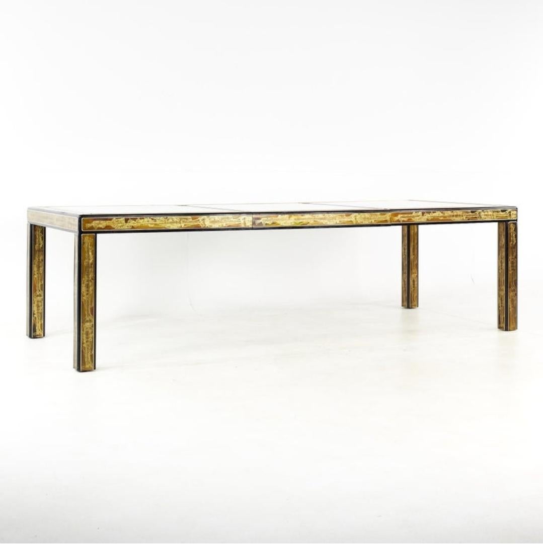 Brass and Glass Dining y Table Bernhard Rohne for Mastercraft  In Good Condition In Hudson, NY