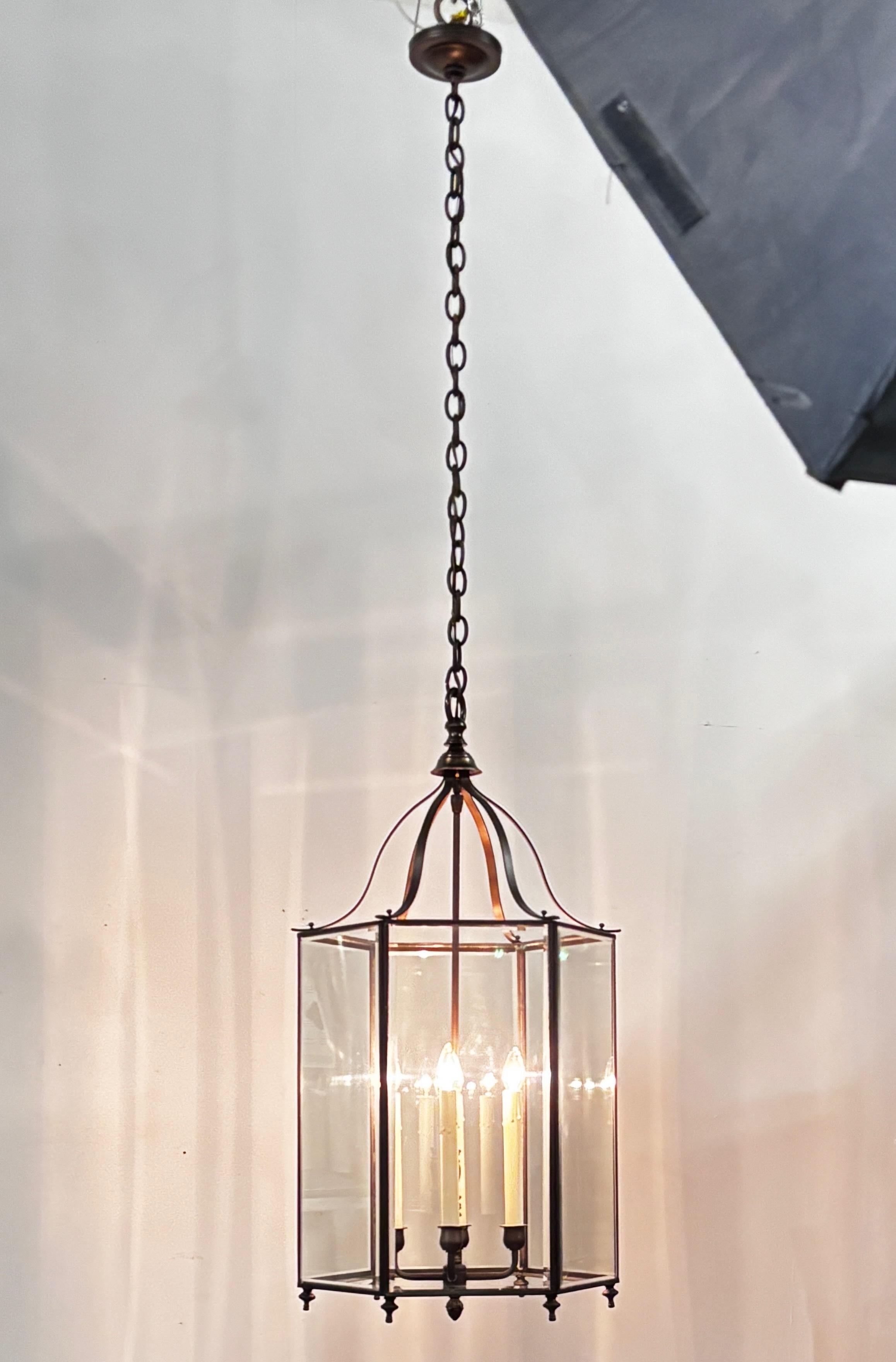 Farol de entrada de latón y cristal en Bueno estado para la venta en San Francisco, CA