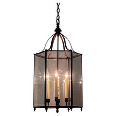 Brass and Glass Entry Way Lantern