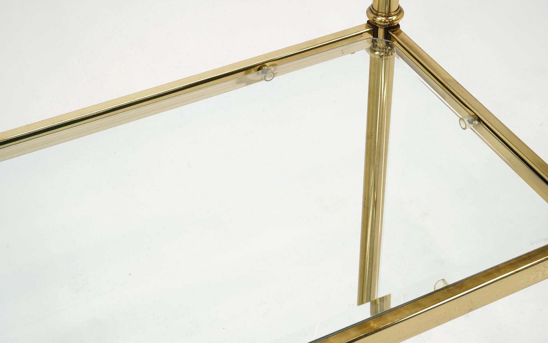 American Brass and Glass Etagere / Display Shelves