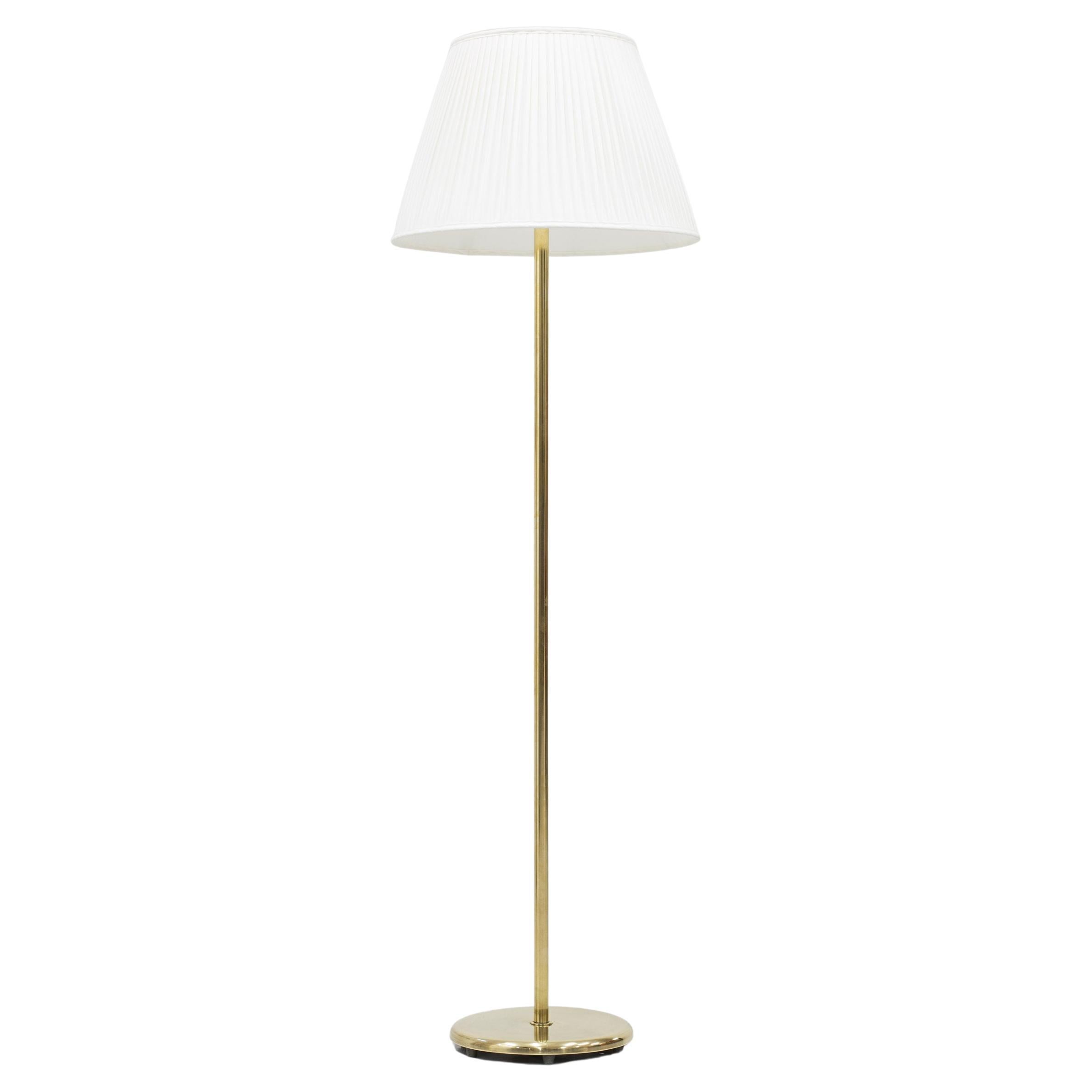 Brass and Glass Floor Lamp 15193 by Harald Notini, Böhlmarks, Sweden For Sale