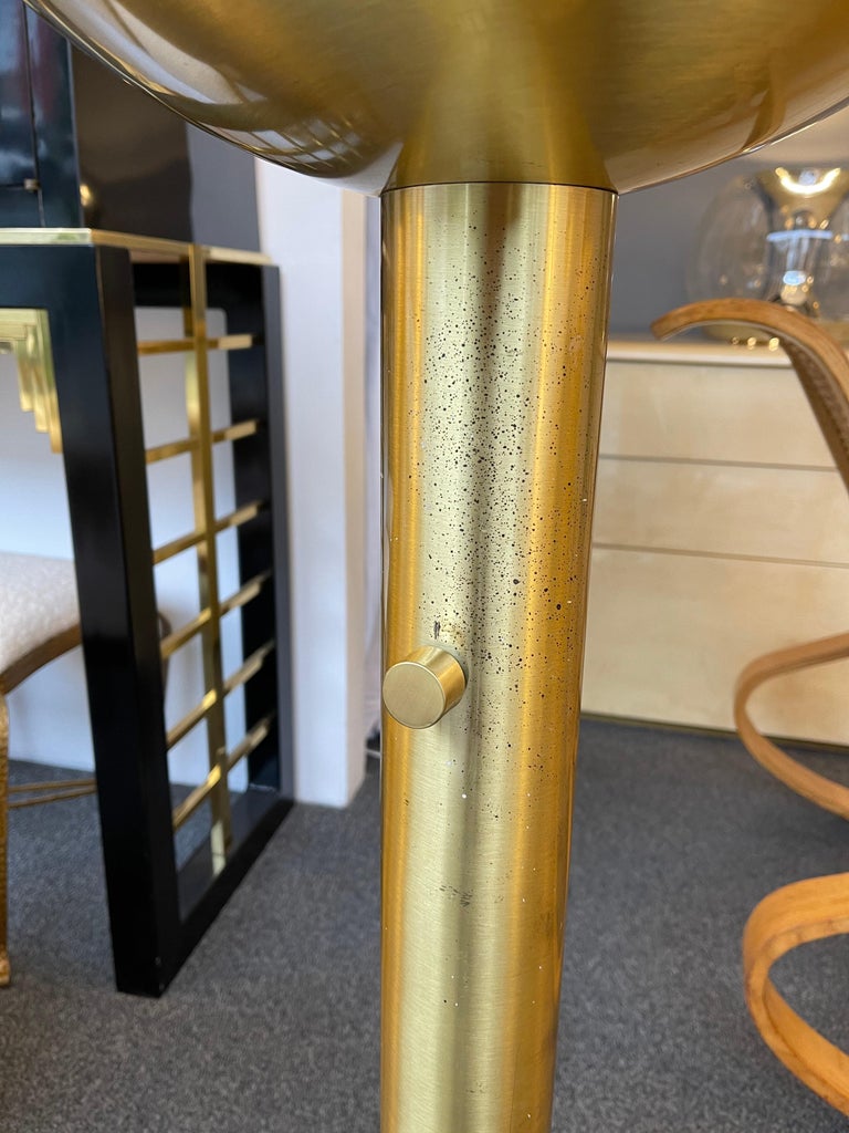Brass and Glass Floor Lamp P428 by Pia Guidetti Crippa for Luci, Italy, 1970s For Sale 2