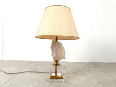 Brass and glass Horse Head Table Lamp, 1970s France