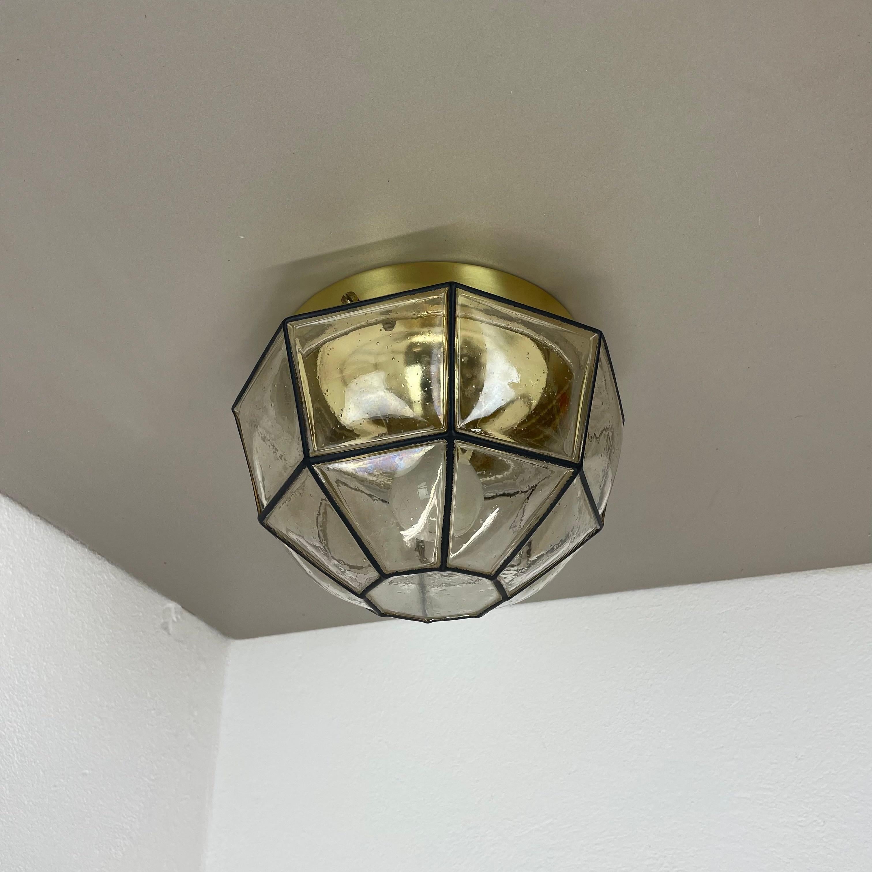 Mid-Century Modern Brass and glass 