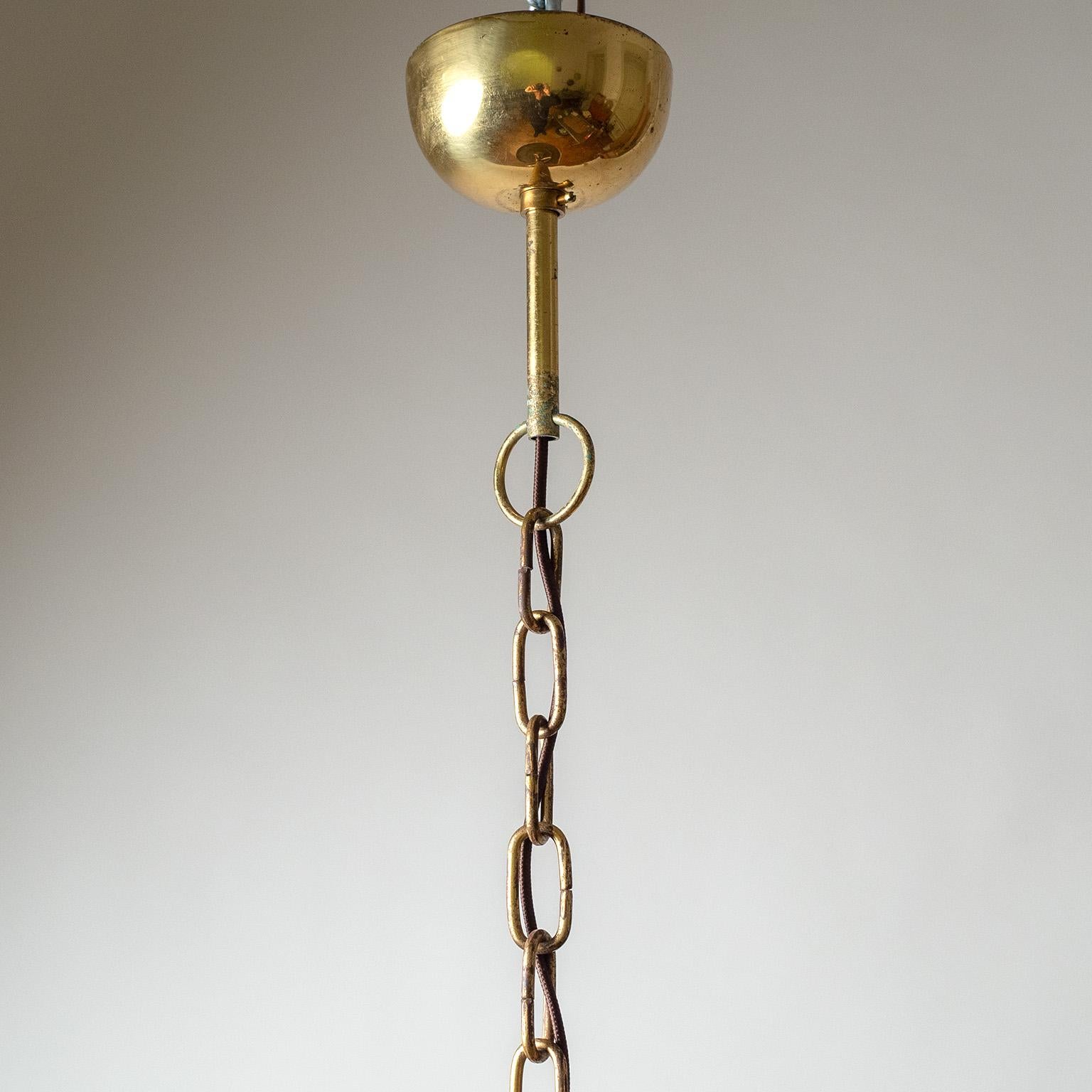 Brass and Glass Lantern, 1930s 1