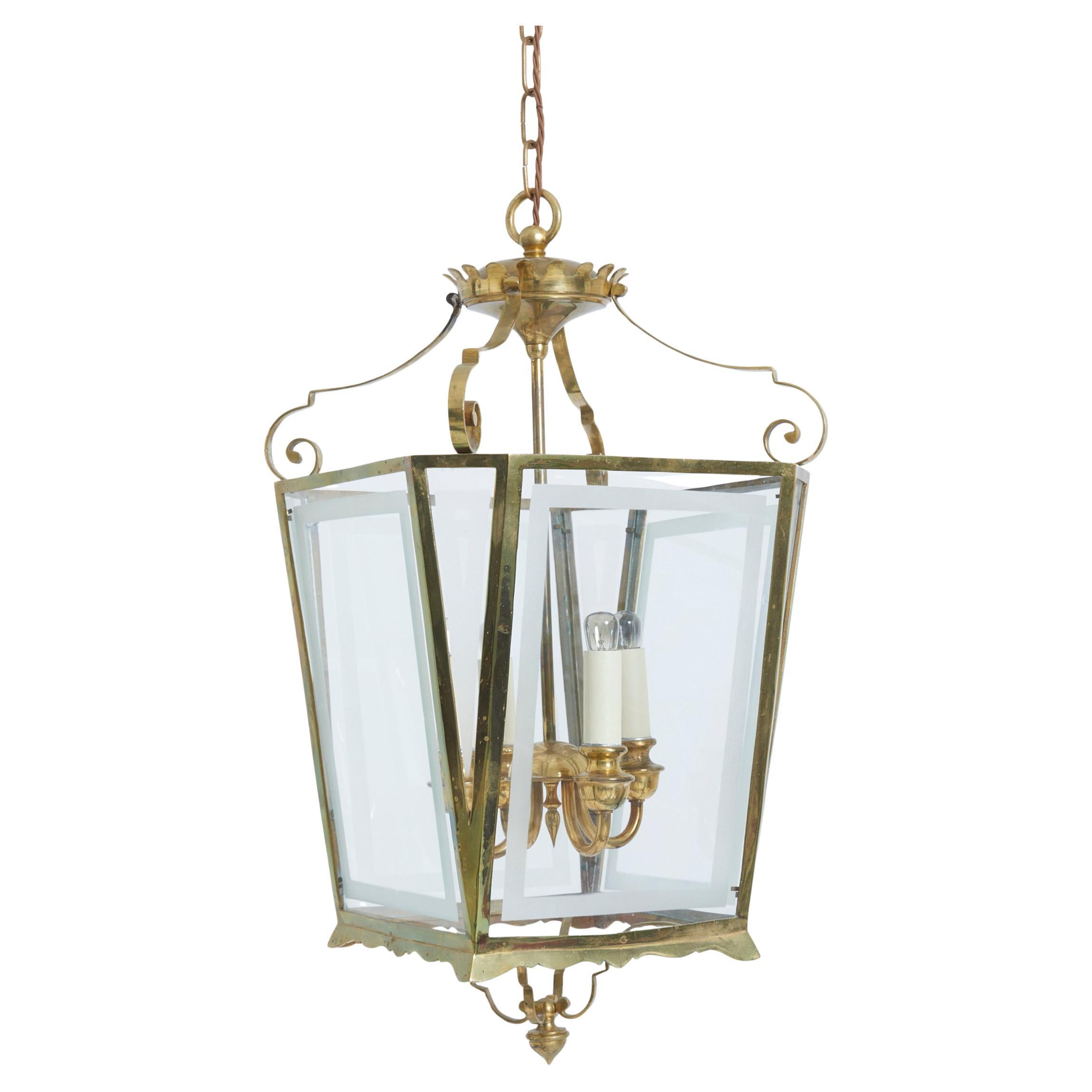 Brass and Glass Lantern