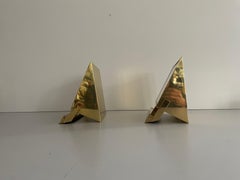 Paire d'appliques en laiton et verre par Vereinigte Werkstätten, années 1960, Allemagne