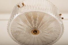 Brass and Glass Pendant by Carl Fagerlund for Orrefors