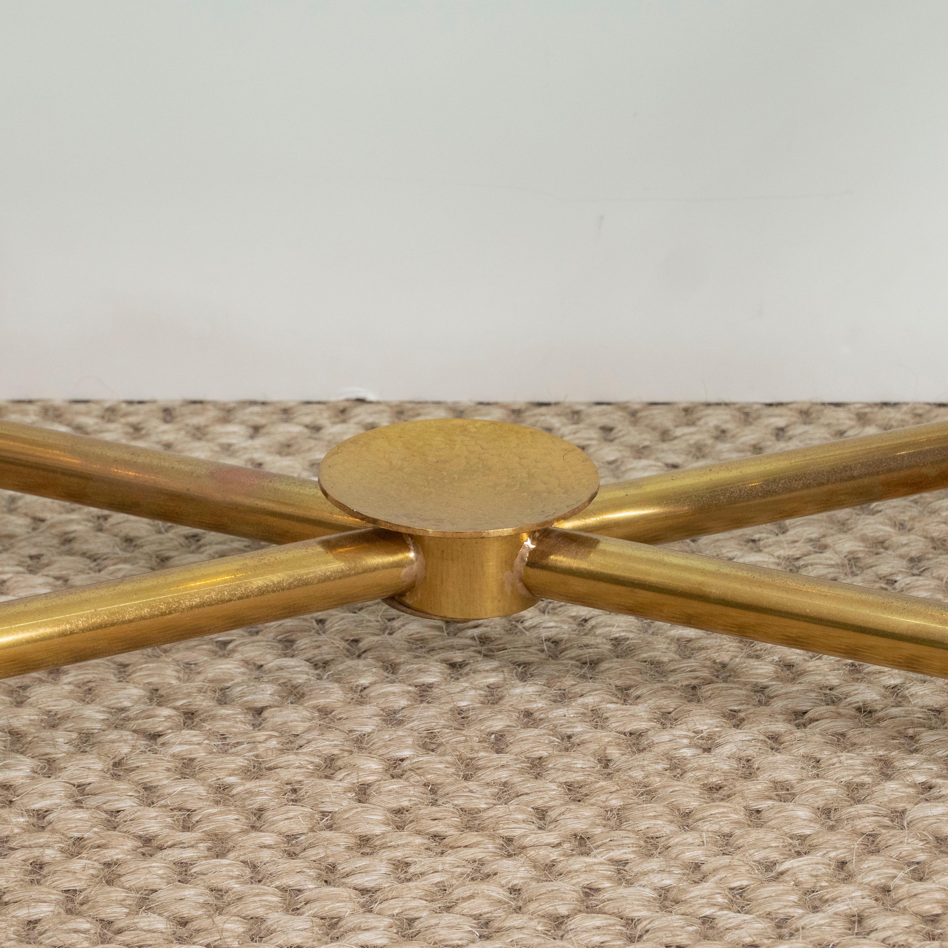 American Brass and Glass Python Cocktail Table