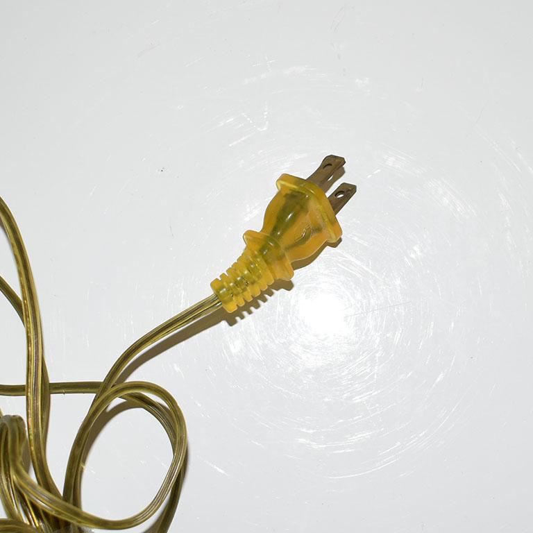 20ième siècle Lampe de bureau à tige en laiton et verre d'après Gaetano Sciolari, 1970, Italie en vente