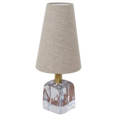 Brass and Glass Table Lamp 1819 by Josef Frank, Svenskt Tenn, Sweden, 1950s