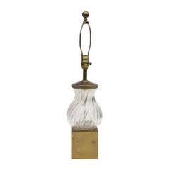 Brass and Glass Table Lamp by Chapman Lighting