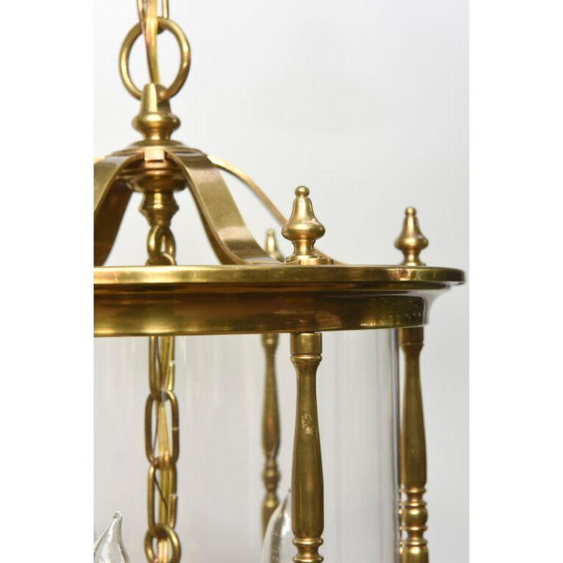 Brass and Glass Traditional Lantern For Sale 3