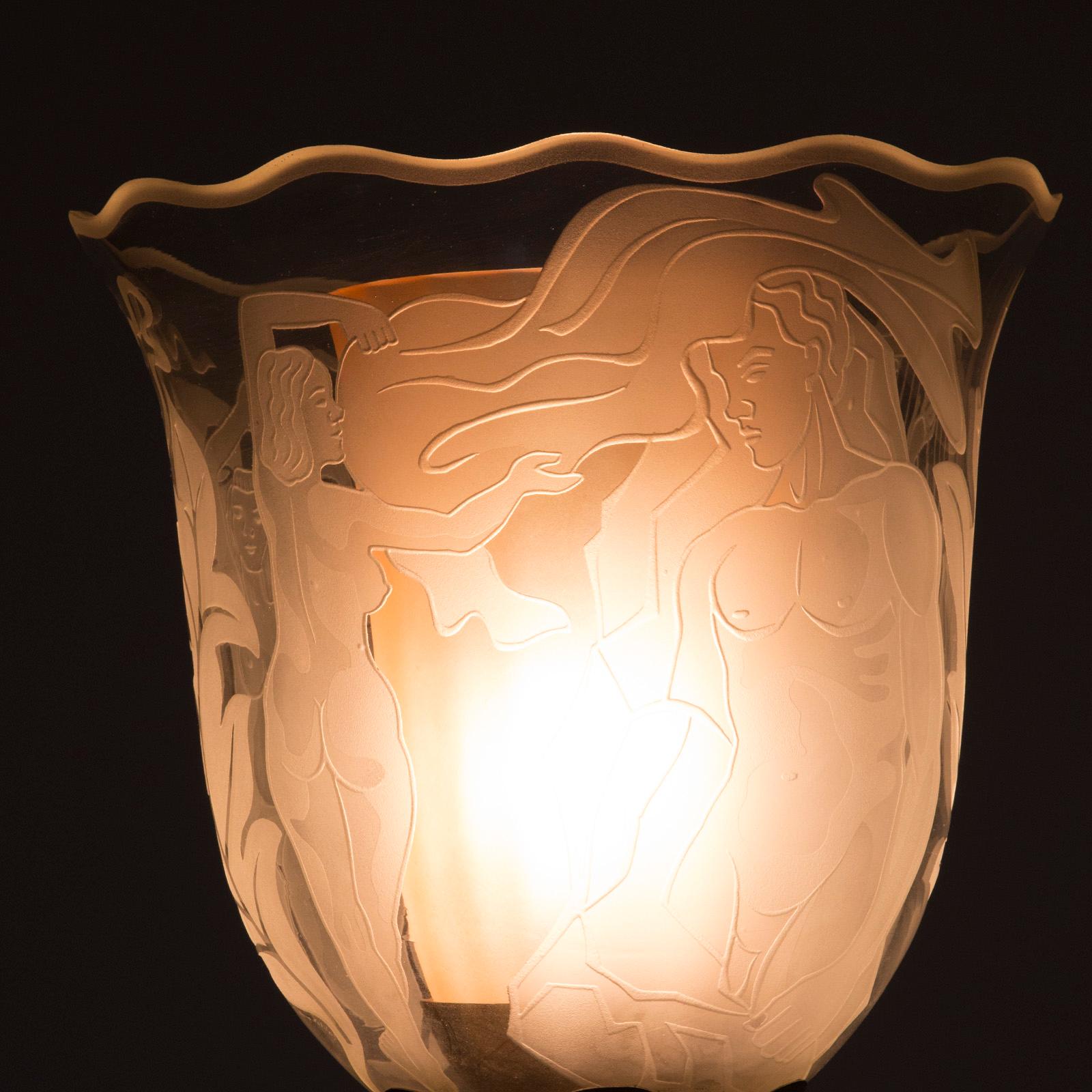Brass and Glass Uplight by Bo Notini 2