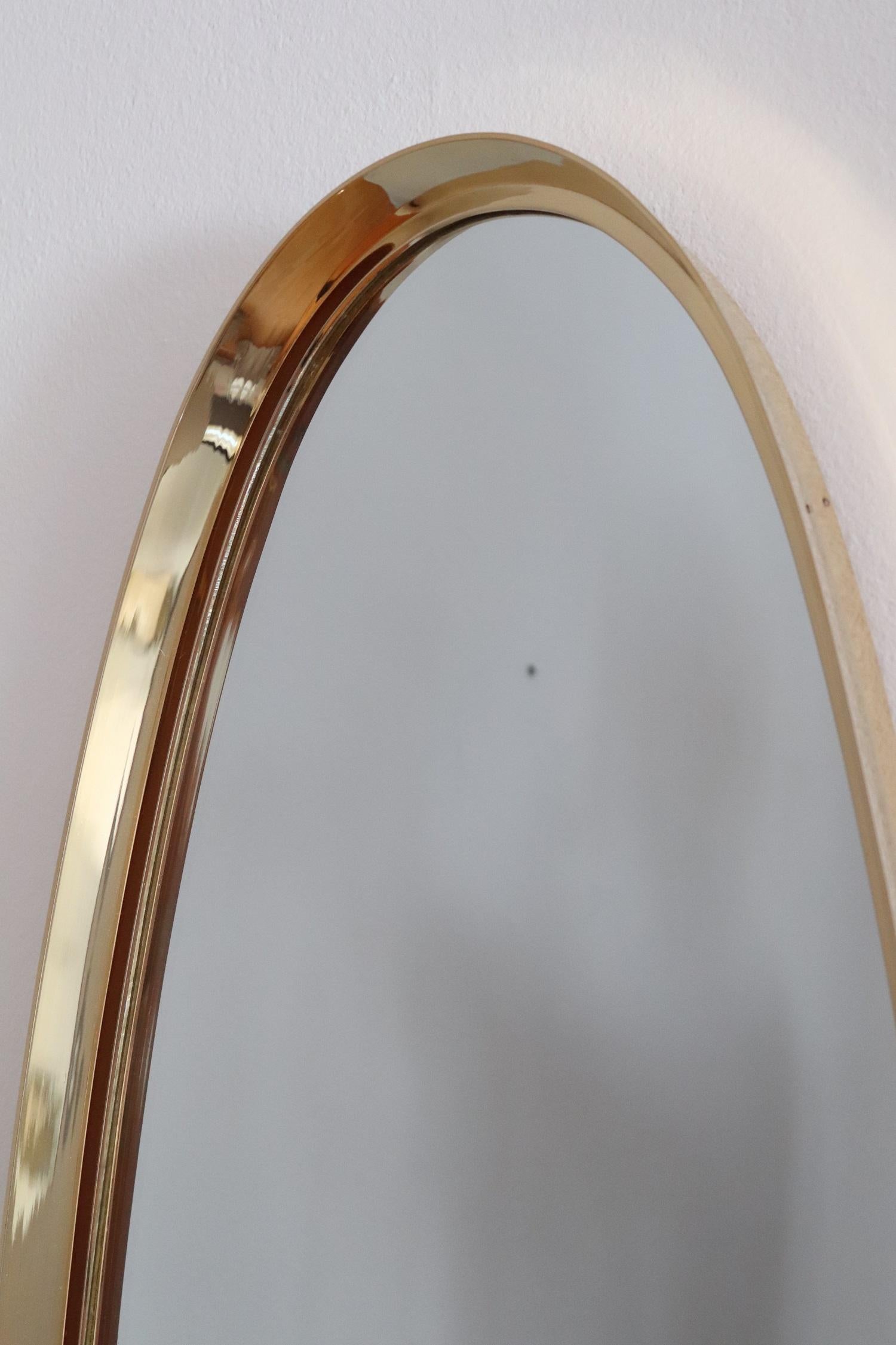 Brass and Gold Plated Midcentury Mirror by Vereinigte Werkstätten München, 1960s 5