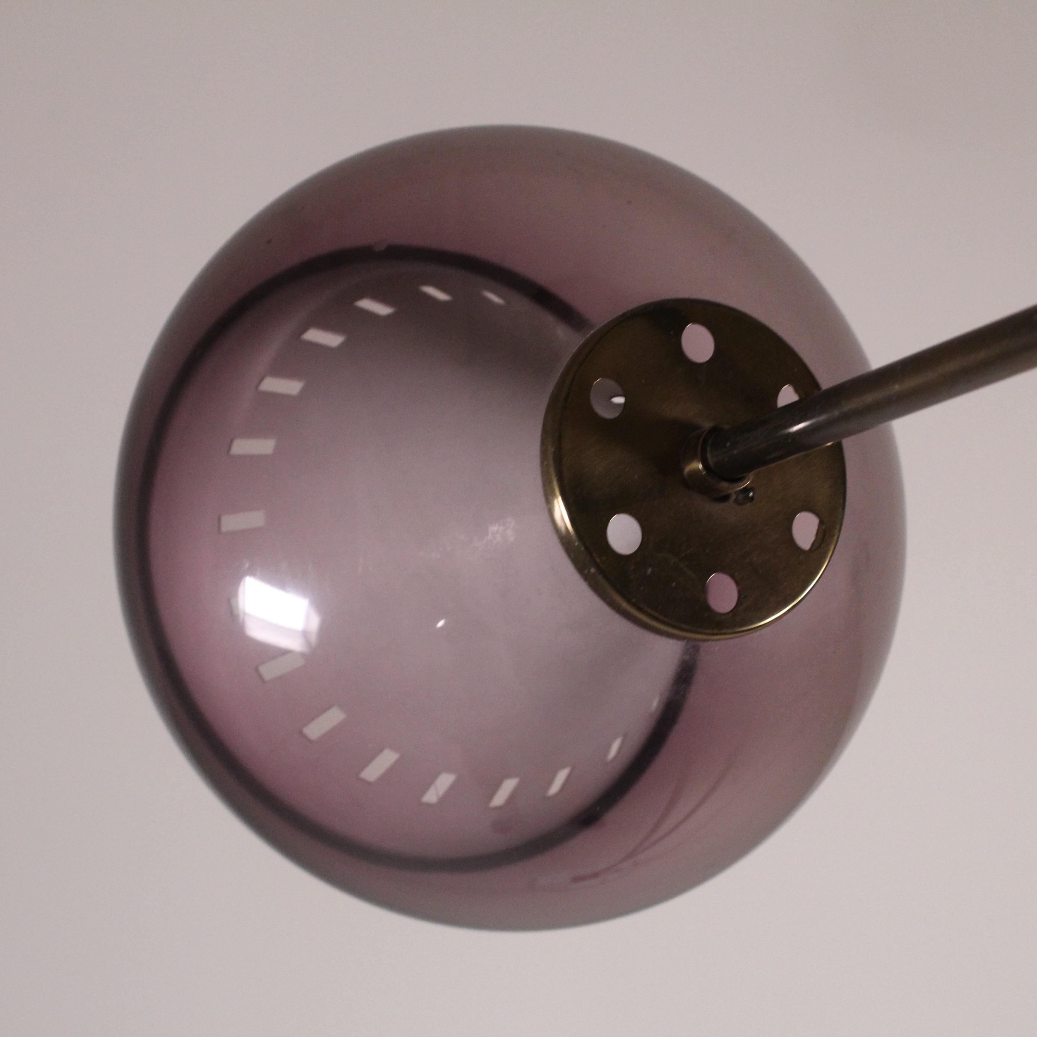 Lampada in ottone e erba, 1970 In condizioni buone in vendita a Milano, Lombardia
