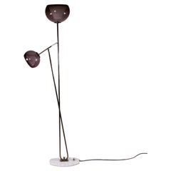 Lampe aus Messing und Gras, 1970