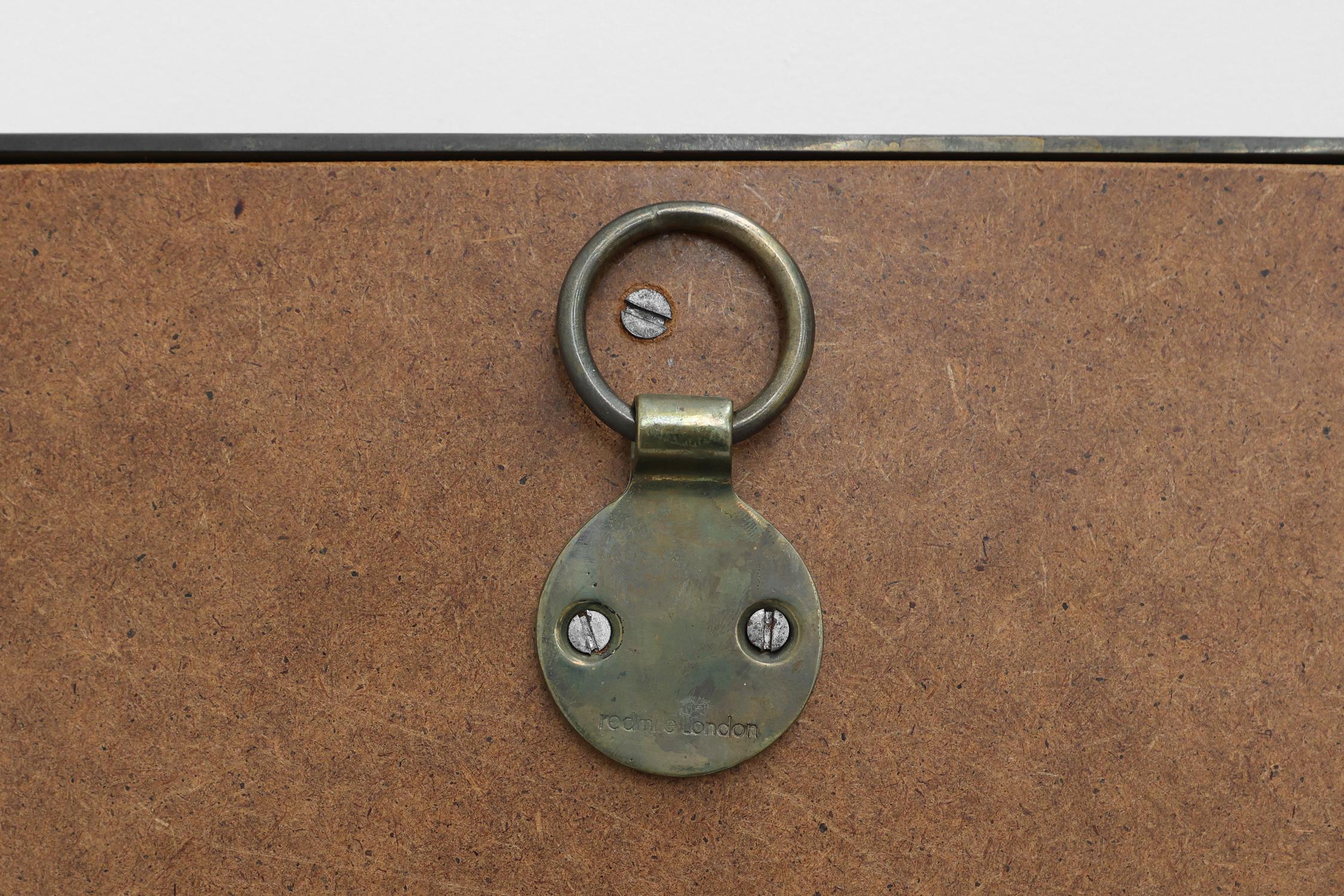 Miroir octogonal en laiton et corne par Anthony Redmile, UK ca. 1980 en vente 3