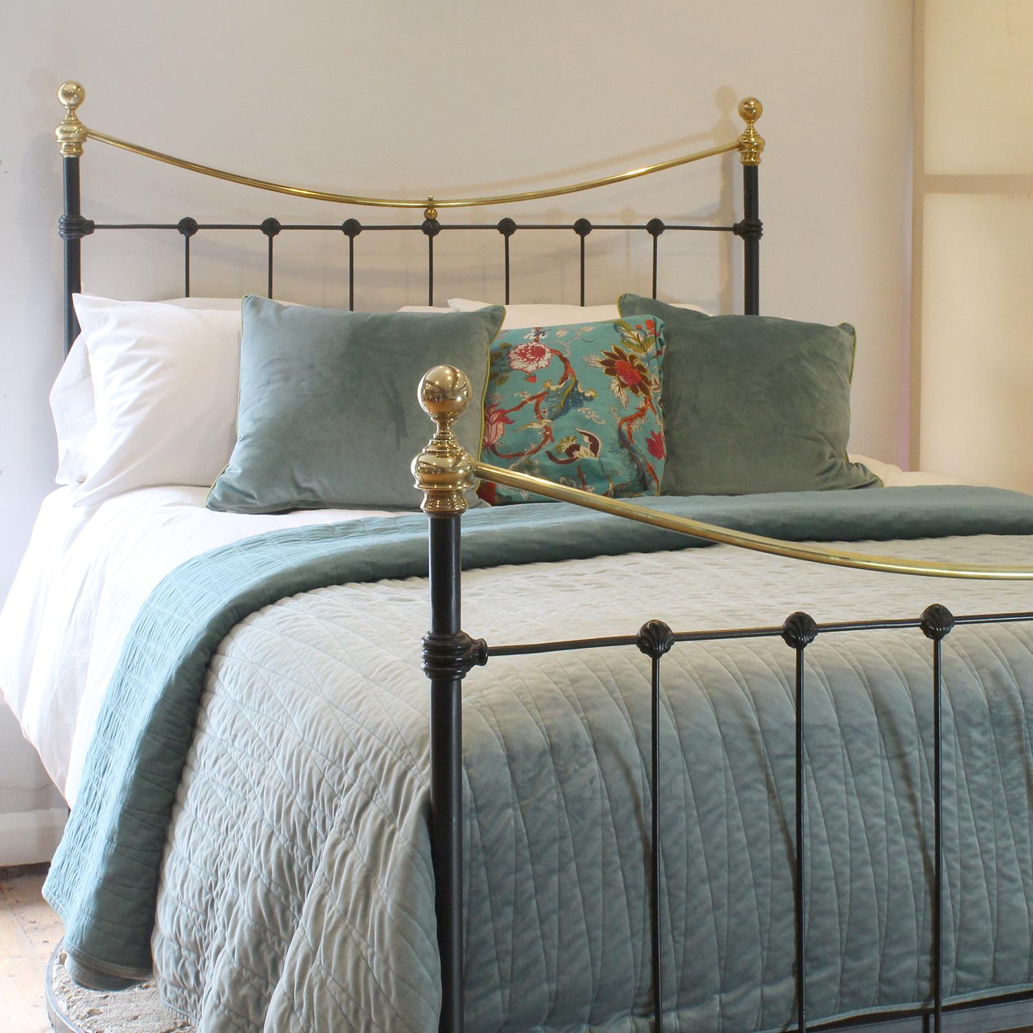 Brass and Iron Antique Bed in Black, MK262 For Sale at 1stDibs | cast ...