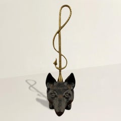 Brass and Iron Fox Doorstop