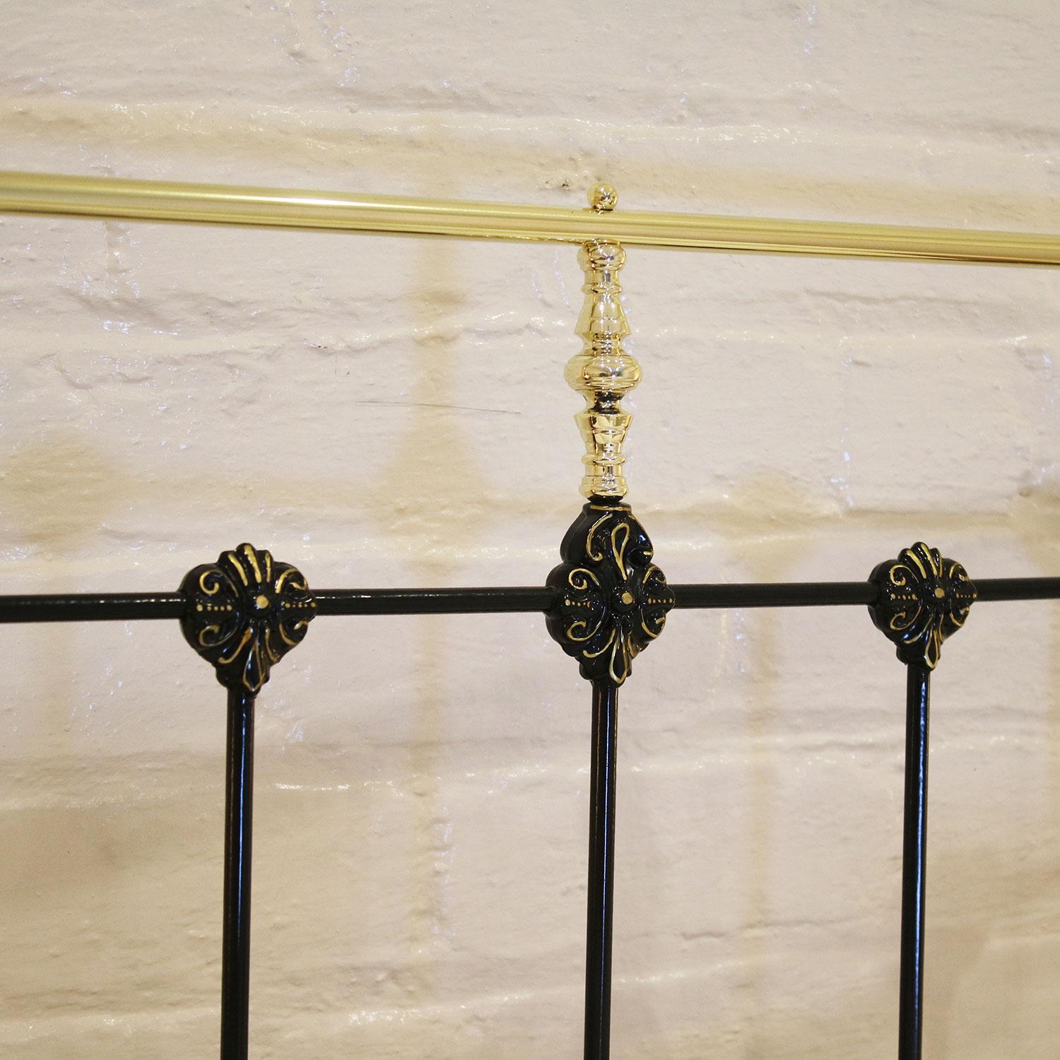 Brass and Iron Gold Lined Bed, MD68 3