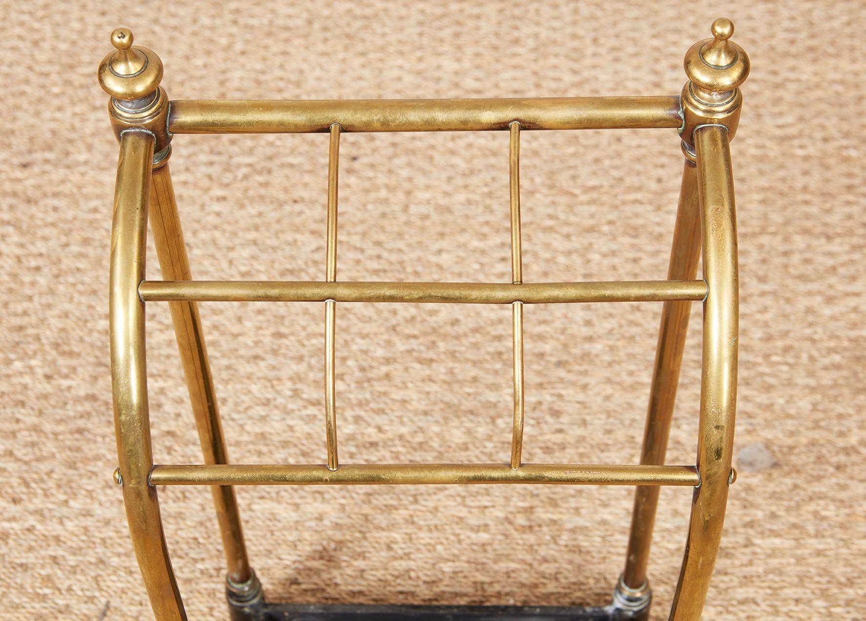 Schirmständer aus Messing und Eisen (Edwardian) im Angebot