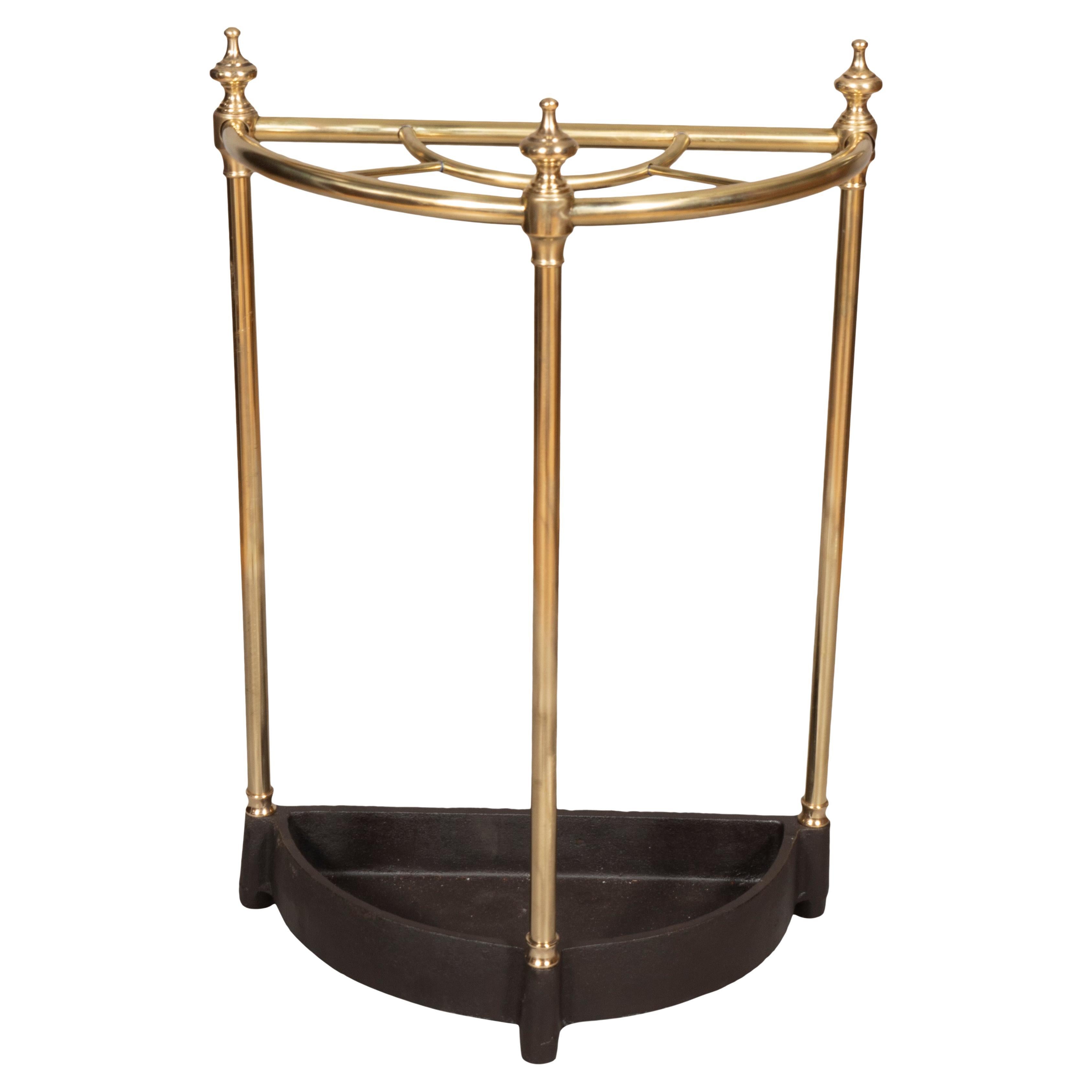 Brass and Cast Iron Umbrella Stand, French, circa 1900 For Sale at 1stDibs