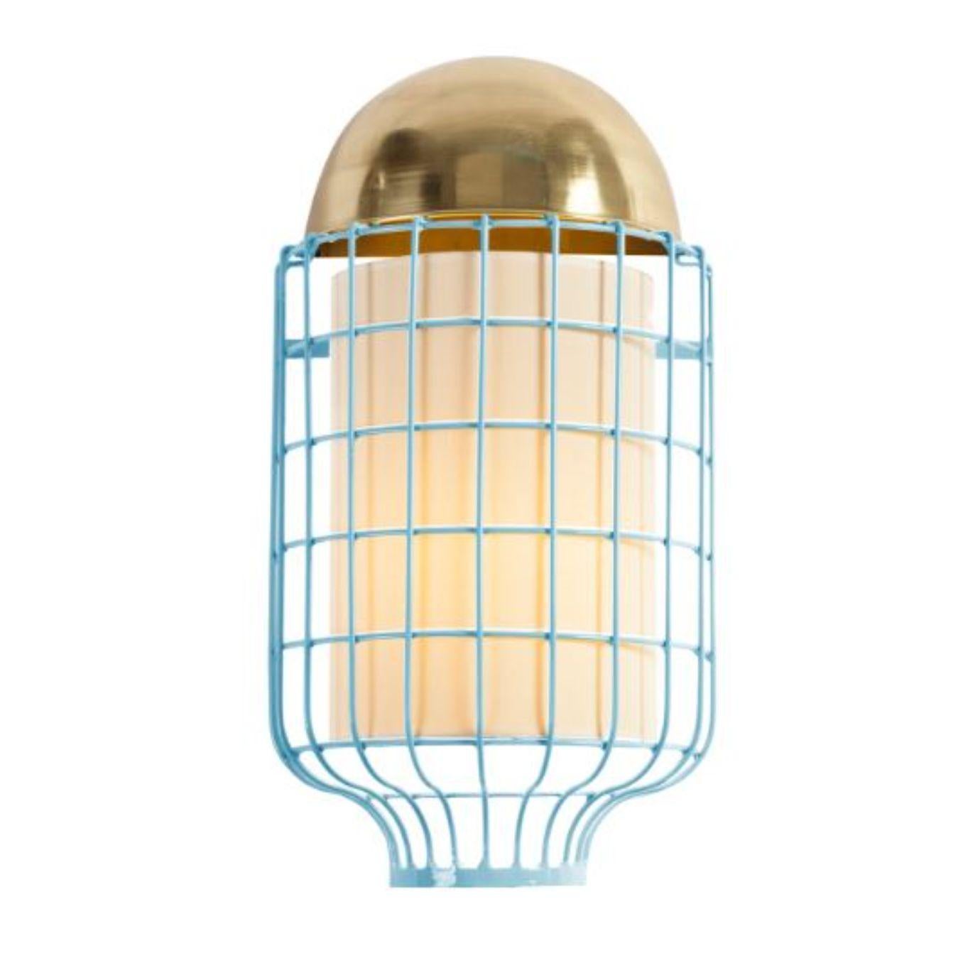 Brass and Jade Magnolia wall lamp by Dooq
Dimensions: W 30 x D 13 x H 56 cm
Materials: lacquered metal, polished or brushed metal, brass.
abat-jour: cotton
Also available in different colours and materials.

Information:
230V/50Hz
E14/1x15W