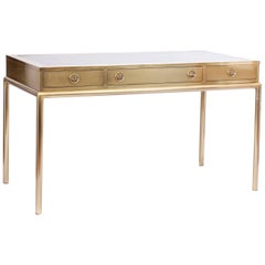 Brass and Leather Mastercraft Desk