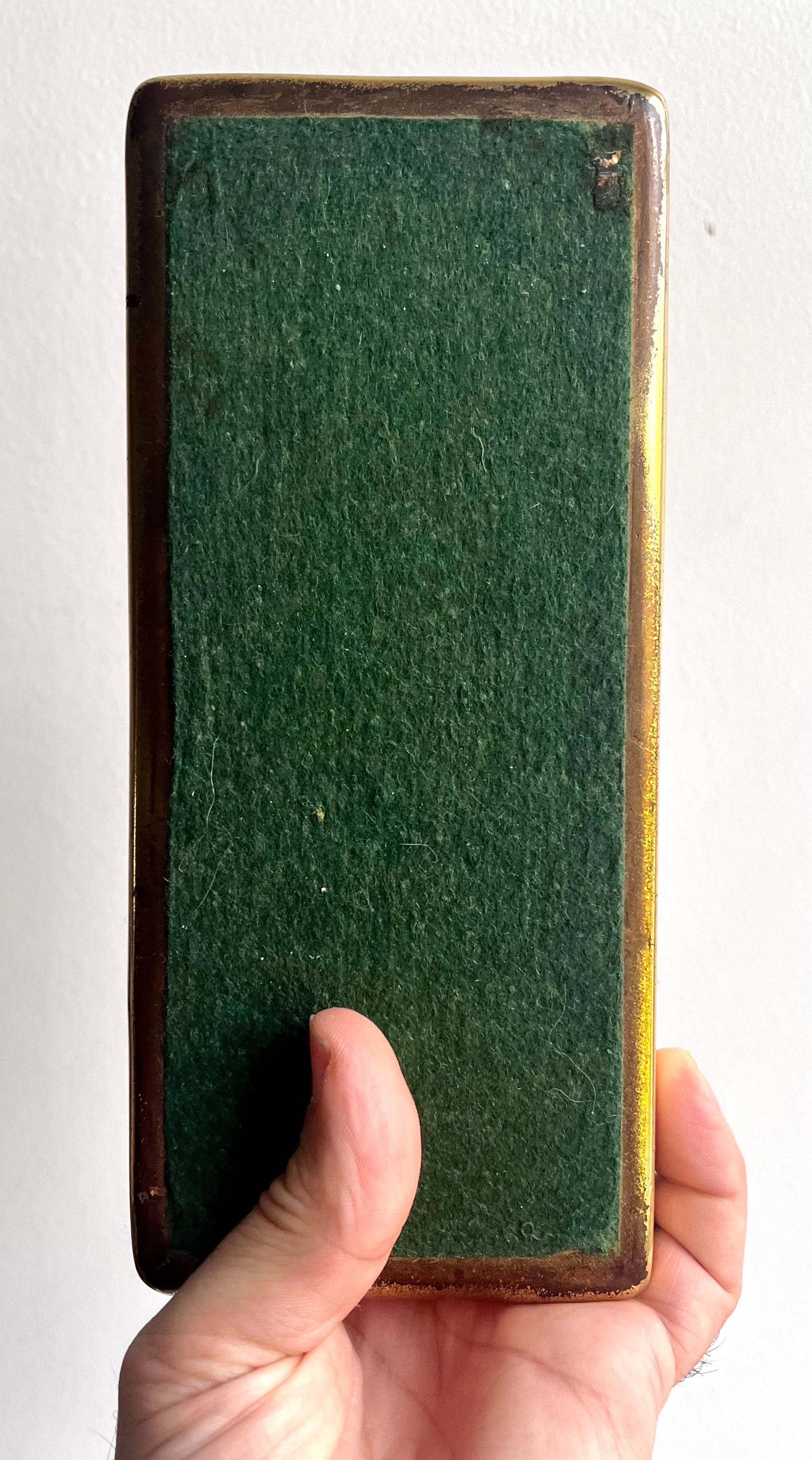 Boîte à bijoux en laiton et acajou par Ben Seibel pour Jenfred Ware, années 1960 en vente 3