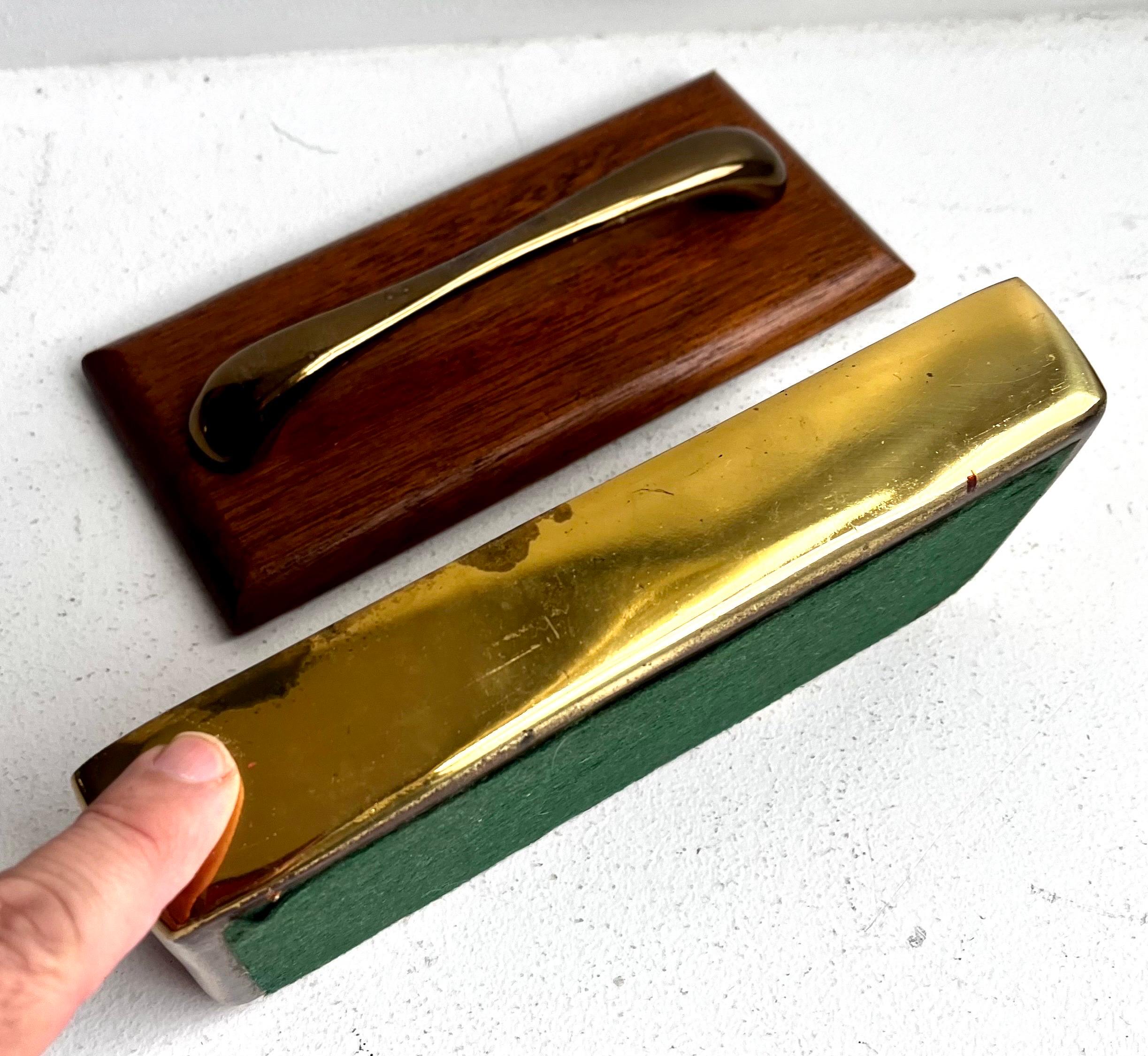 Boîte à bijoux en laiton et acajou par Ben Seibel pour Jenfred Ware, années 1960 en vente 6