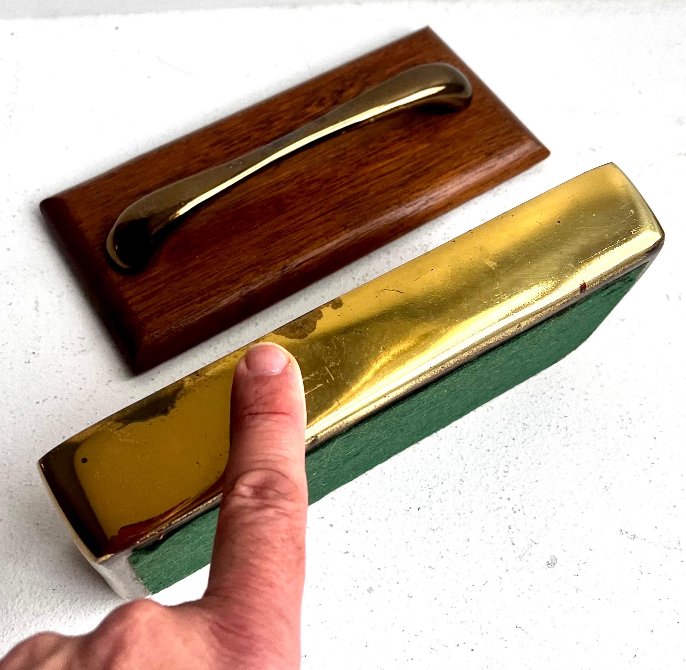 Boîte à bijoux en laiton et acajou par Ben Seibel pour Jenfred Ware, années 1960 en vente 7