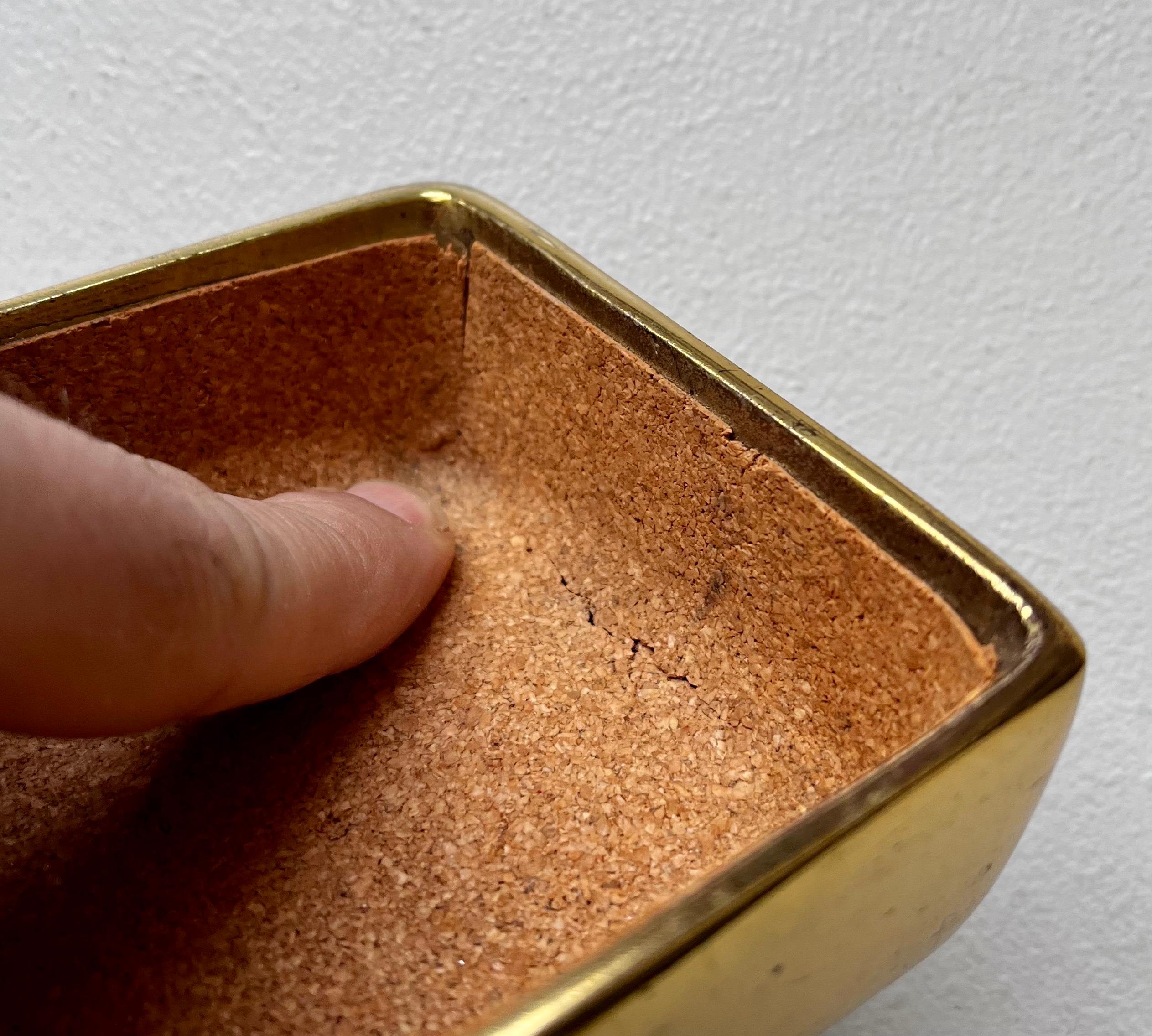 Boîte à bijoux en laiton et acajou par Ben Seibel pour Jenfred Ware, années 1960 en vente 8