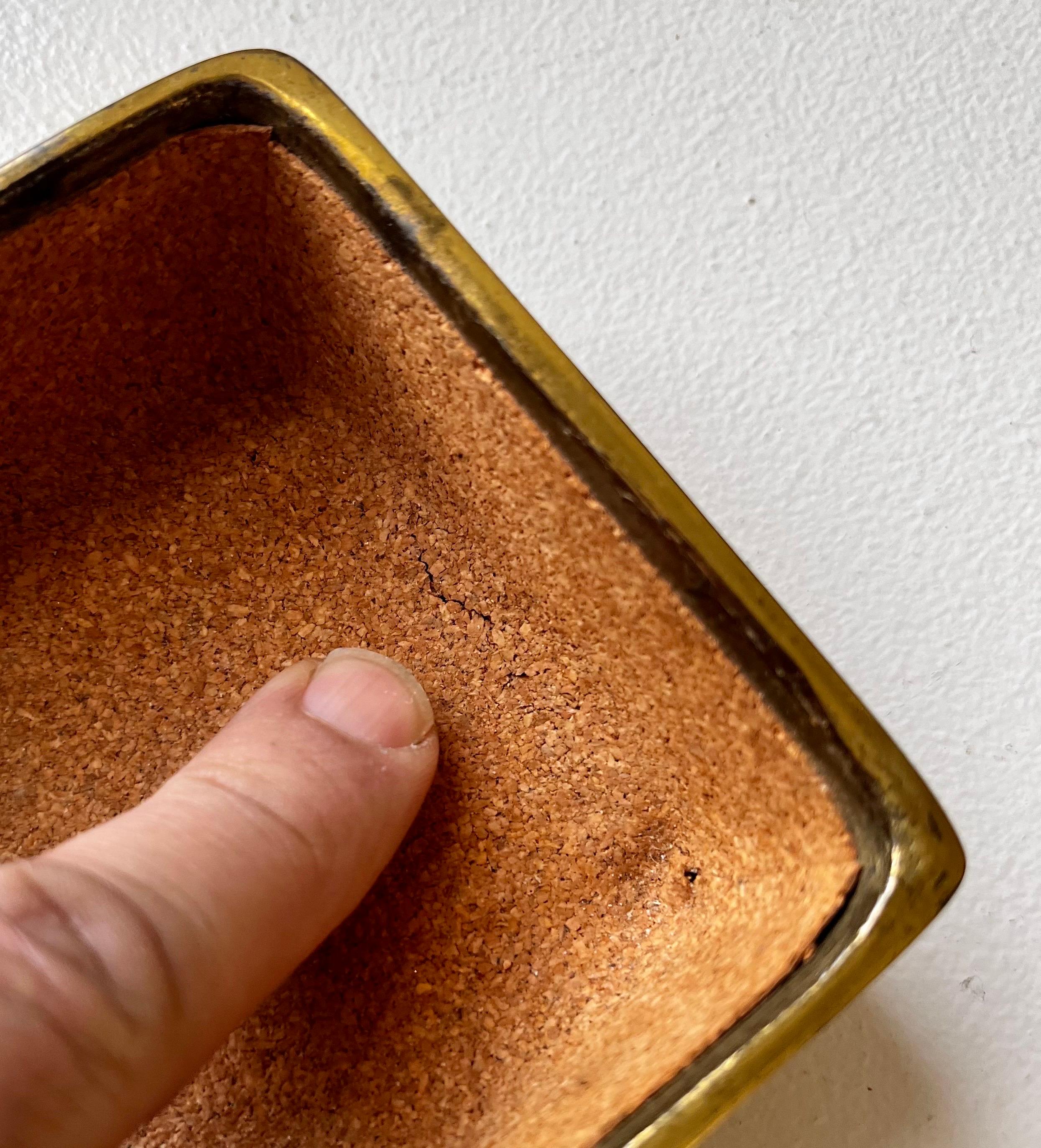 Boîte à bijoux en laiton et acajou par Ben Seibel pour Jenfred Ware, années 1960 en vente 9