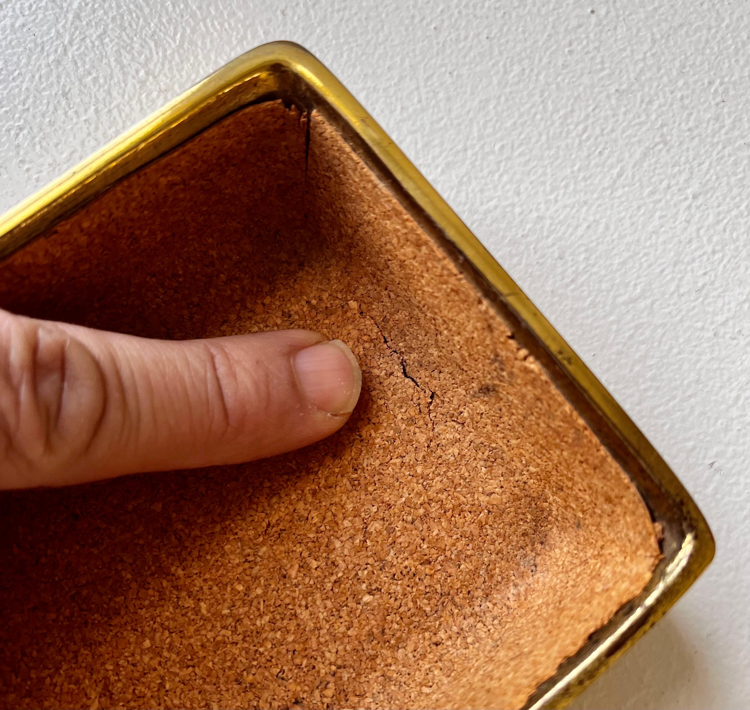 Boîte à bijoux en laiton et acajou par Ben Seibel pour Jenfred Ware, années 1960 en vente 10