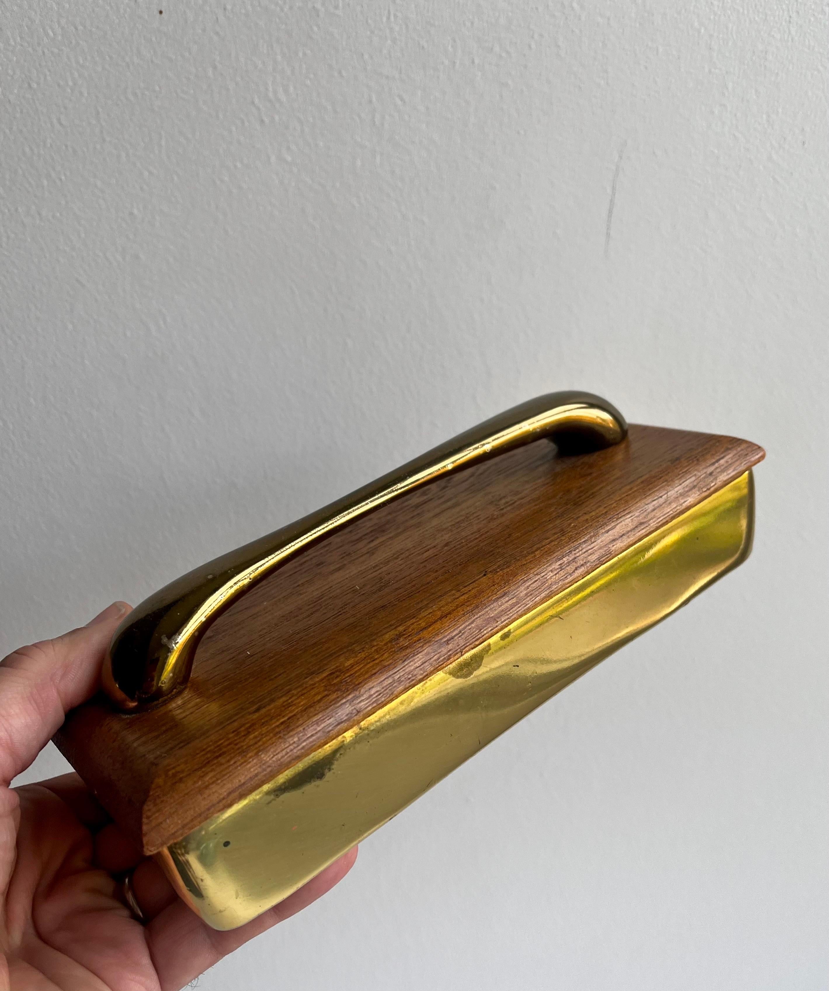 Boîte à bijoux en laiton et acajou par Ben Seibel pour Jenfred Ware, années 1960 en vente 1