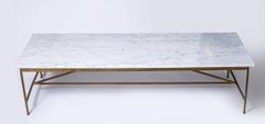 Brass and marble coffee table, by Paul McCobb, USA circa 1955 / 1960