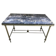Brass and marble coffee table